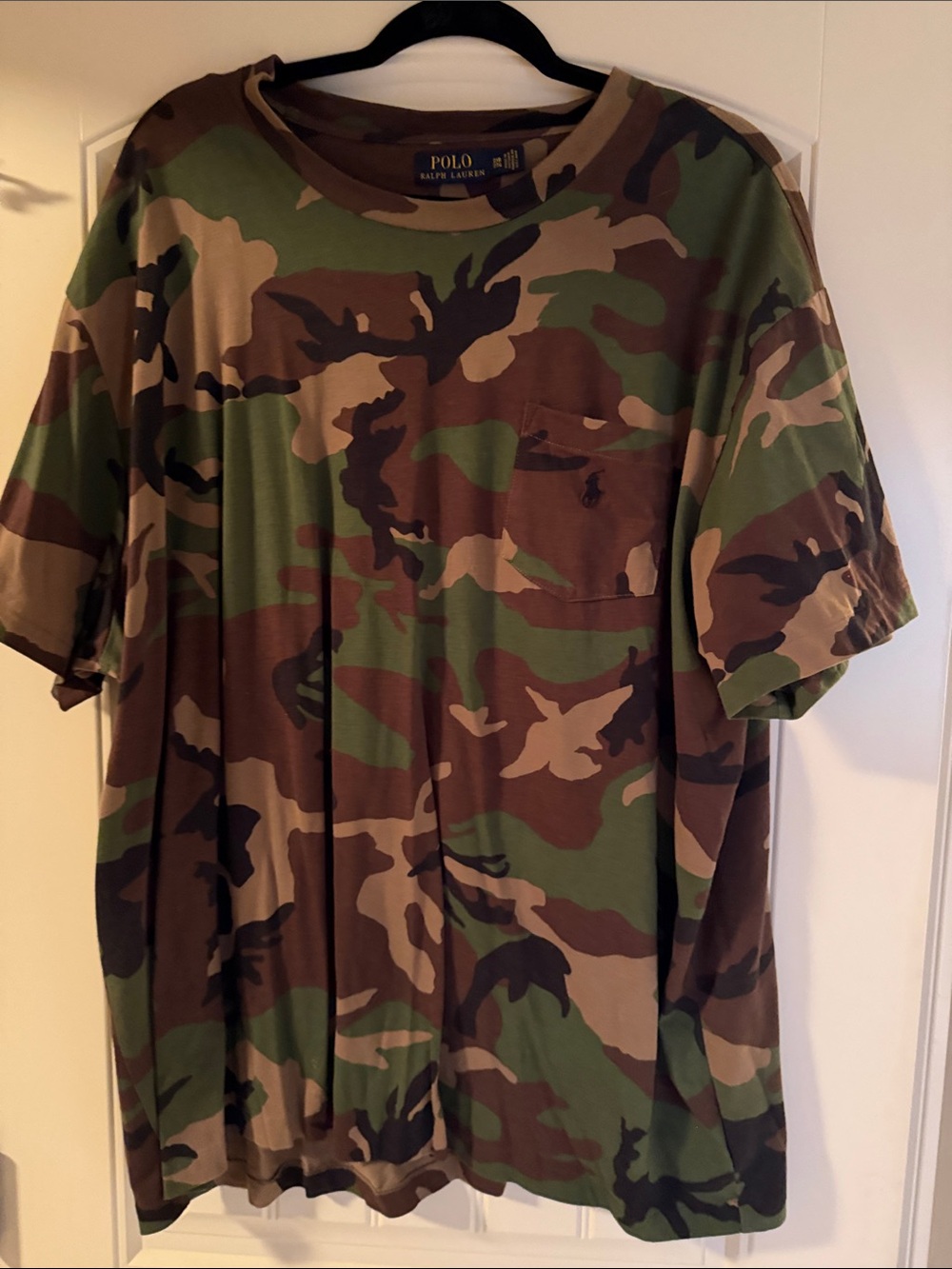 Polo by Ralph Lauren Men’s Camo Pocket Tee - Green/Brown